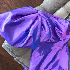 Purple evening gown with blue undertone.